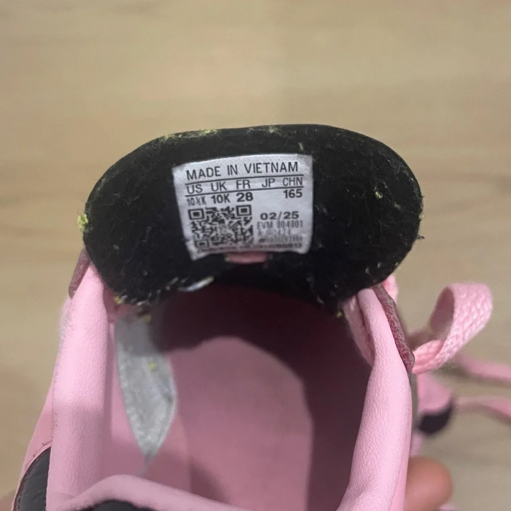 Adidas Kids Pink and Gray Sneakers - Picture 5 of 9